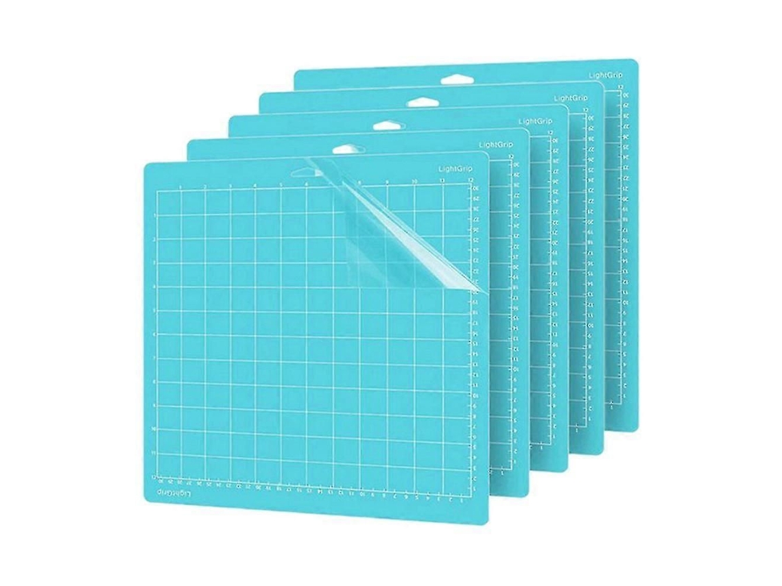 5 Tapetes De Corte Com Adesividade Leve Para Cricut, 12x12 Polegadas, Azul (haoyi)