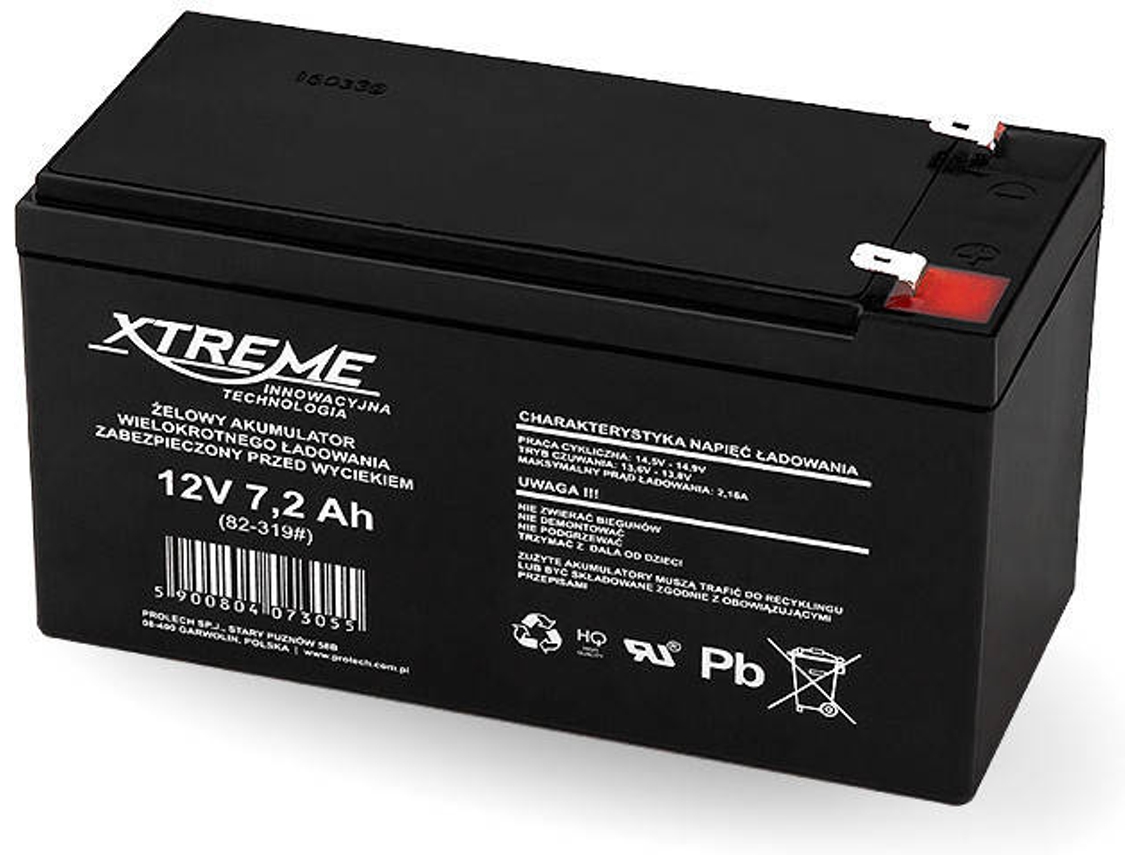 Bateria Chumbo I2GO PRO Agm 12v 7.2Ah
