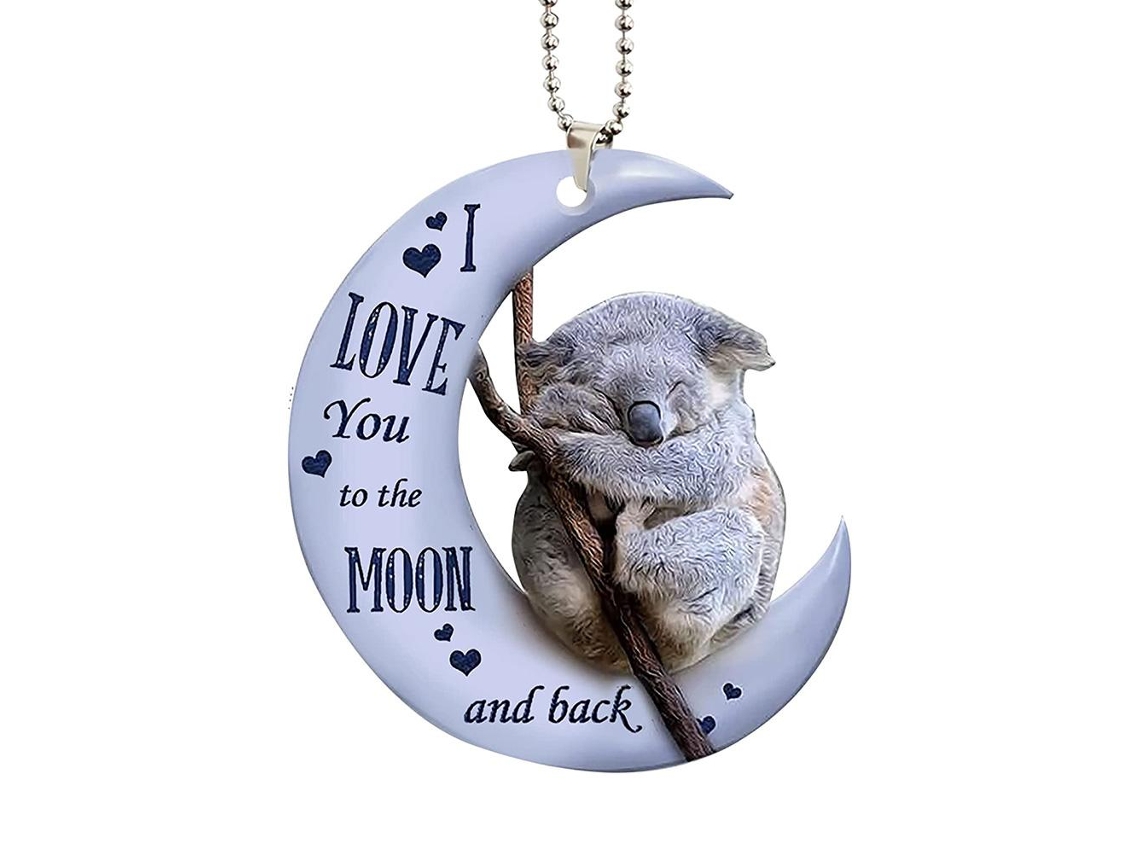 Ornamentos Para Pendurar No Carro (conjunto Com 3 Peças, Design De Lua E Sapo) Eoocoo