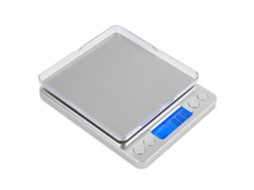 Balança de Cozinha, para Alimentos 3000 G X 0,1 / 0,01 Oz com Visor Lcd e Plataforma Aço Inoxidável AQUAFORGE