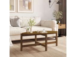 Vidaxl Mesa De Centro 118x63x45cm Madeira De Pinho Maciça Castanho-mel