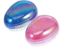 Escovas De Cabelo Em Formato Ovo, Antiestáticas, Rosa Perolado, Lalafina, Conjunto Com 2 Unidades, Desembaraçam E