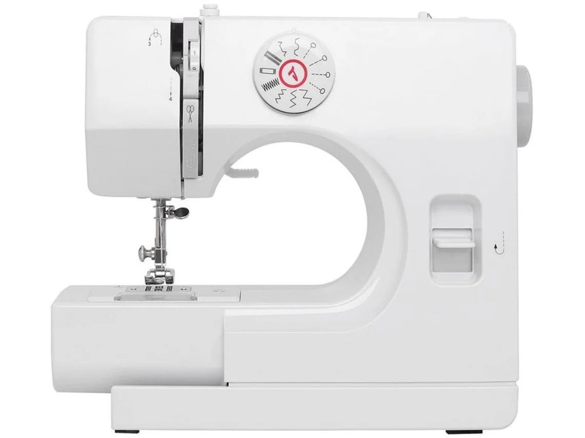 Mini Máquina De Costura Pequena Máquina De Costura Portátil Com Costura Reversa 12 Pontos Embutidos Branca Yizhood