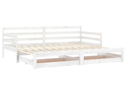Day Bed, Day Beds Vidaxl Branco Madeira De Pinho (n/a)
