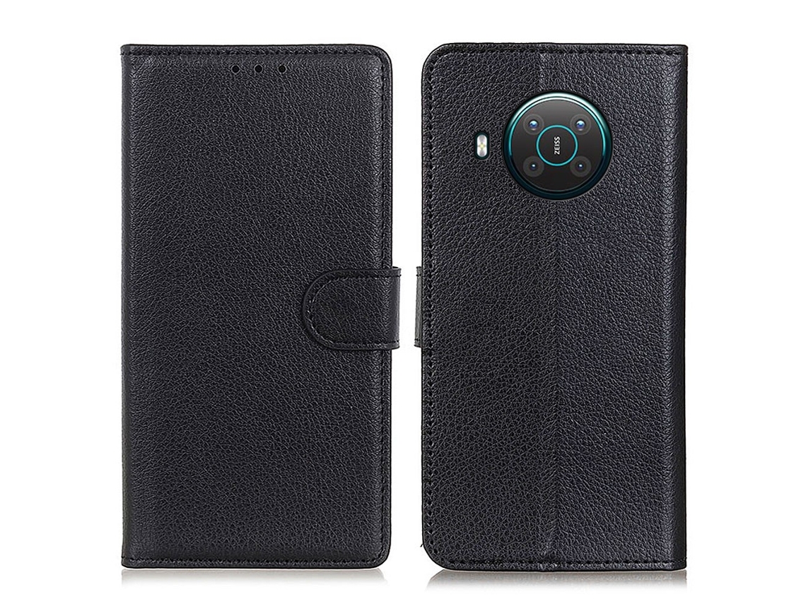Capa Lichia Para Nokia Nokia X20/x10 Pele Sintética Preto