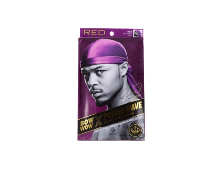 Durag Power Wave Velvet Roxo Capa De Cabello Beijo Vermelho