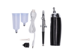 Kit De Aerógrafo Sem Fio Com Carregador Usb Pistola De Pintura Manejo Estável Portátil Preto