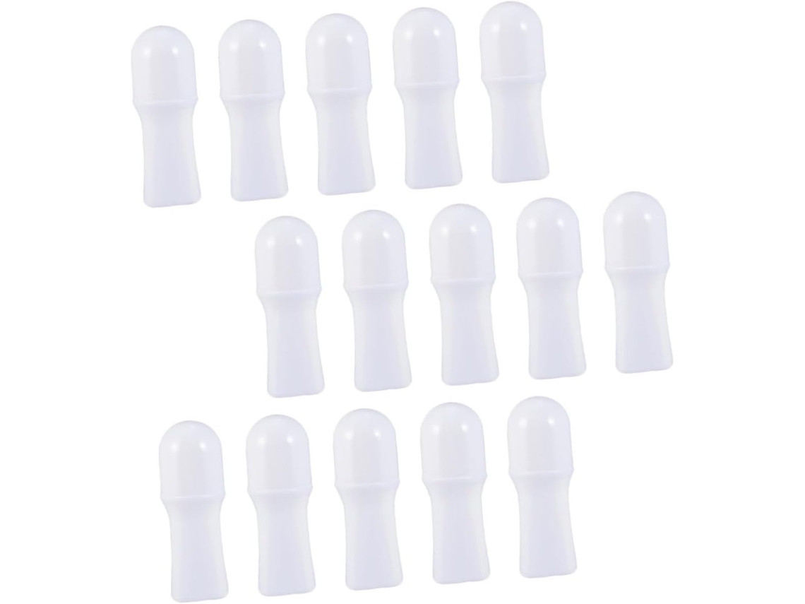 De 15 Frascos Roll-on De Plástico Recarregáveis De 50ml Para Óleos Essenciais.