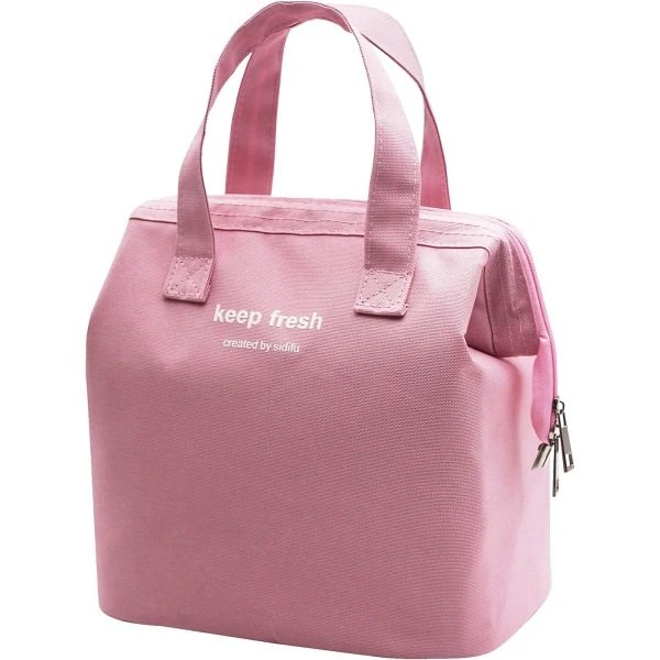 Bolsa Térmica para Almoço, Modelo Bento, Simples BRILVIBERA (rosa)