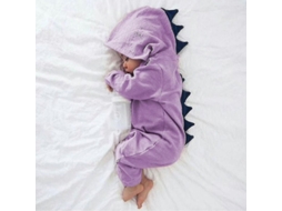 2026 pijama Mono Niño Niña Dinosaurio Manga Larga Capucha Suave Ropa de Dormir Bebé