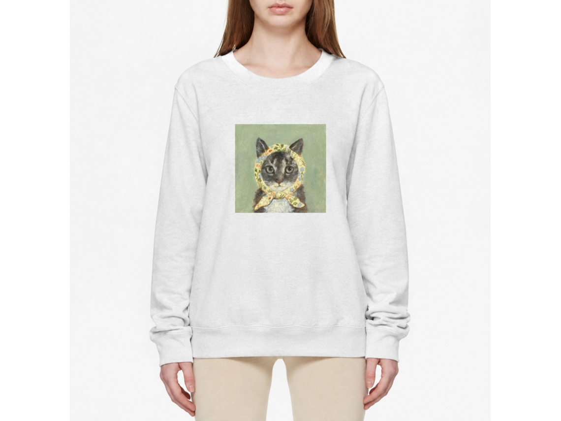 Rockinstone Babushcat Sweatshirt Unique Designer Style