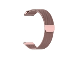 Bracelete Milanese com Fecho Magnético GIFT4ME para Amazfit Cheetah 2 Pro Rosa Claro