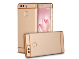 Capa de Telefone Huawei P9 Ouro EOOCOO proteção total electroplatada