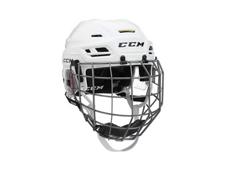Capacete de Hóquei no Gelo Combo Ht310 Tack Prateado Lccm