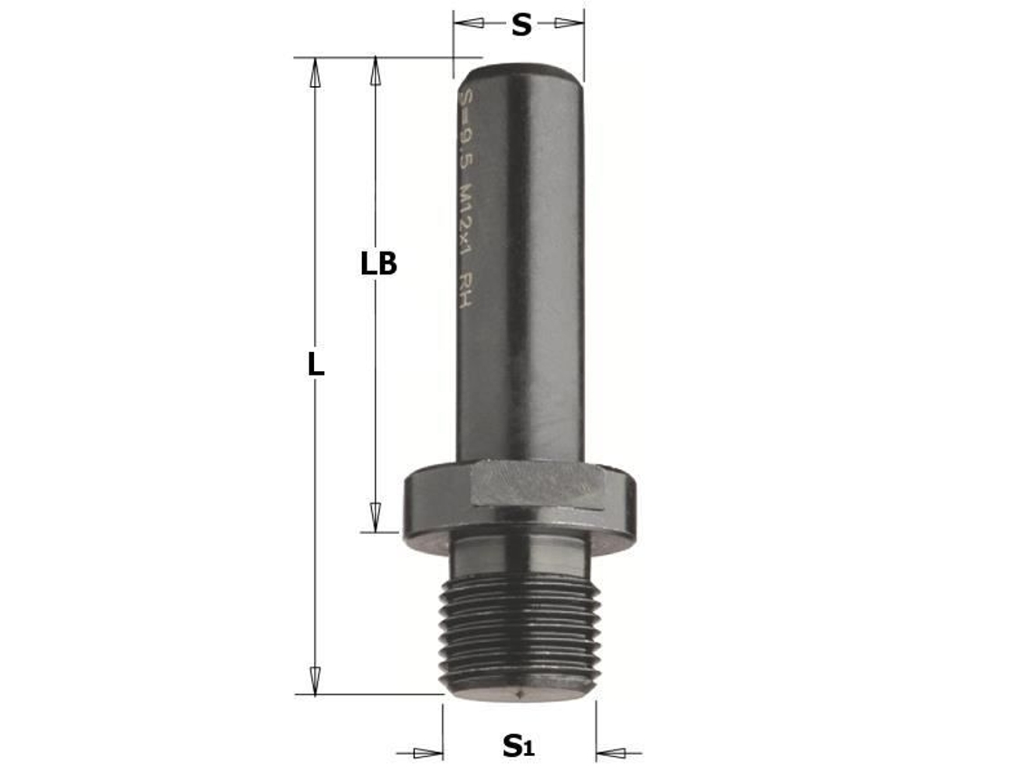 Redução d10 DM12X1 L55 - CMT - Aço especial de alta resistência - Retificação de precisão