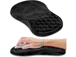 Mouse pad ergonômico com apoio ao punho, espuma de memória e massagem | S/MARCA
