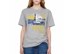 Rockinstone Jaws Movie Goin Swimming Heather Gray Adult T-shirt Size:m
