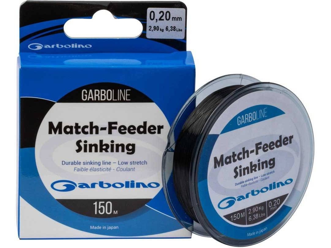 Linha de Pesca de monofilamento GARBOLINO Match-feeder Sinking (0.140 mm - 0,20 mm)