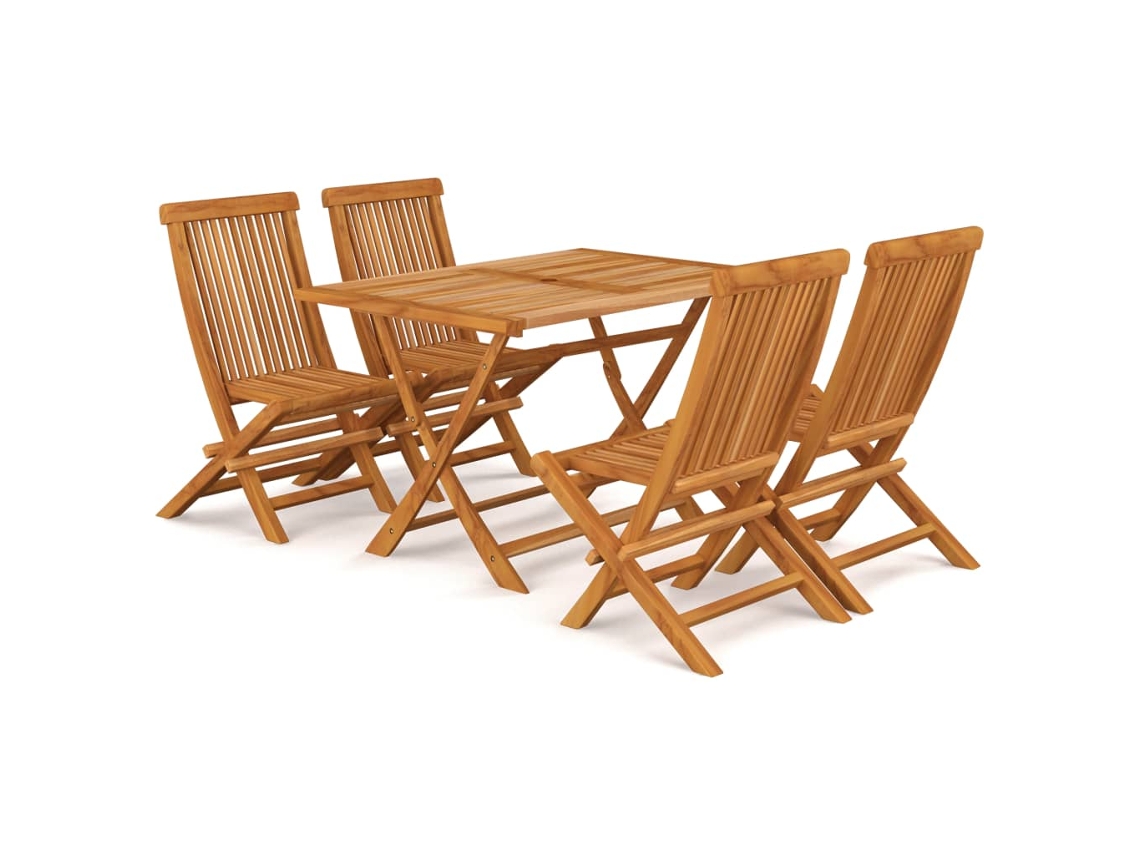 Garden Dining Set, Garden Dining Sets Vidaxl Marrom Madeira (n/a)