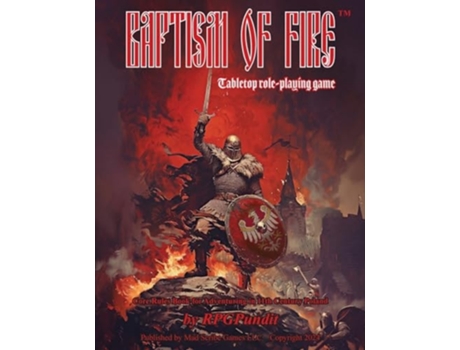 Livro Baptism of Fire Core rules book for adventuring in 11th Century Poland de Rpgpundit (Inglês)