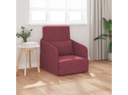 Vidaxl Sofá-cama Vinho Vermelho 65 X 80 X 83 Cm Tecido