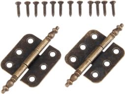 Dobradiças Giratórias Ocultas Para Portas, 2 Peças, 6 Furos, 70x 35mm, Dobradiça Decorativa Para Móveis