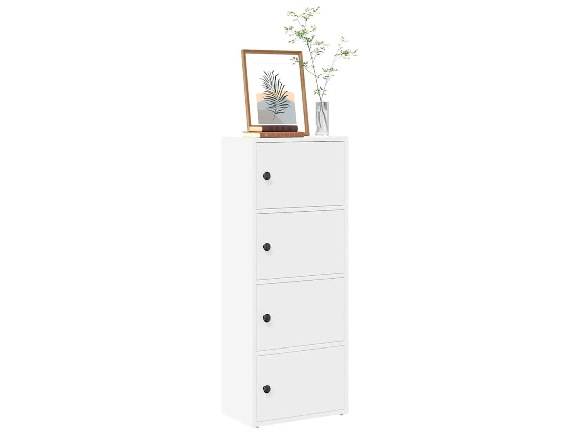 Vidaxl Estante 40x24x102 Cm Derivados De Madeira Branco