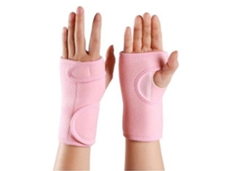 2 Parches De Muñeca Para Túnel Carpiano, Splint Elástico Ajustable Para Deportes Artritis Tendinitis Rosa
