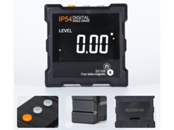 Inclinômetro Digital Lcd Magnético com Luz de Fundo Autoapagado para Madeira Construção Mecânica Telecomunicações Automoción Tl856 S/MARCA