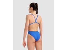Fato de Banho de Mulher para Natação ARENA Peça Marbled Azul (32)