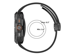 Correia de Silicone para Samsung Galaxy Watch7 Ultra com Fecho Magnético Dobrável e Ranhuras CHABERLU
