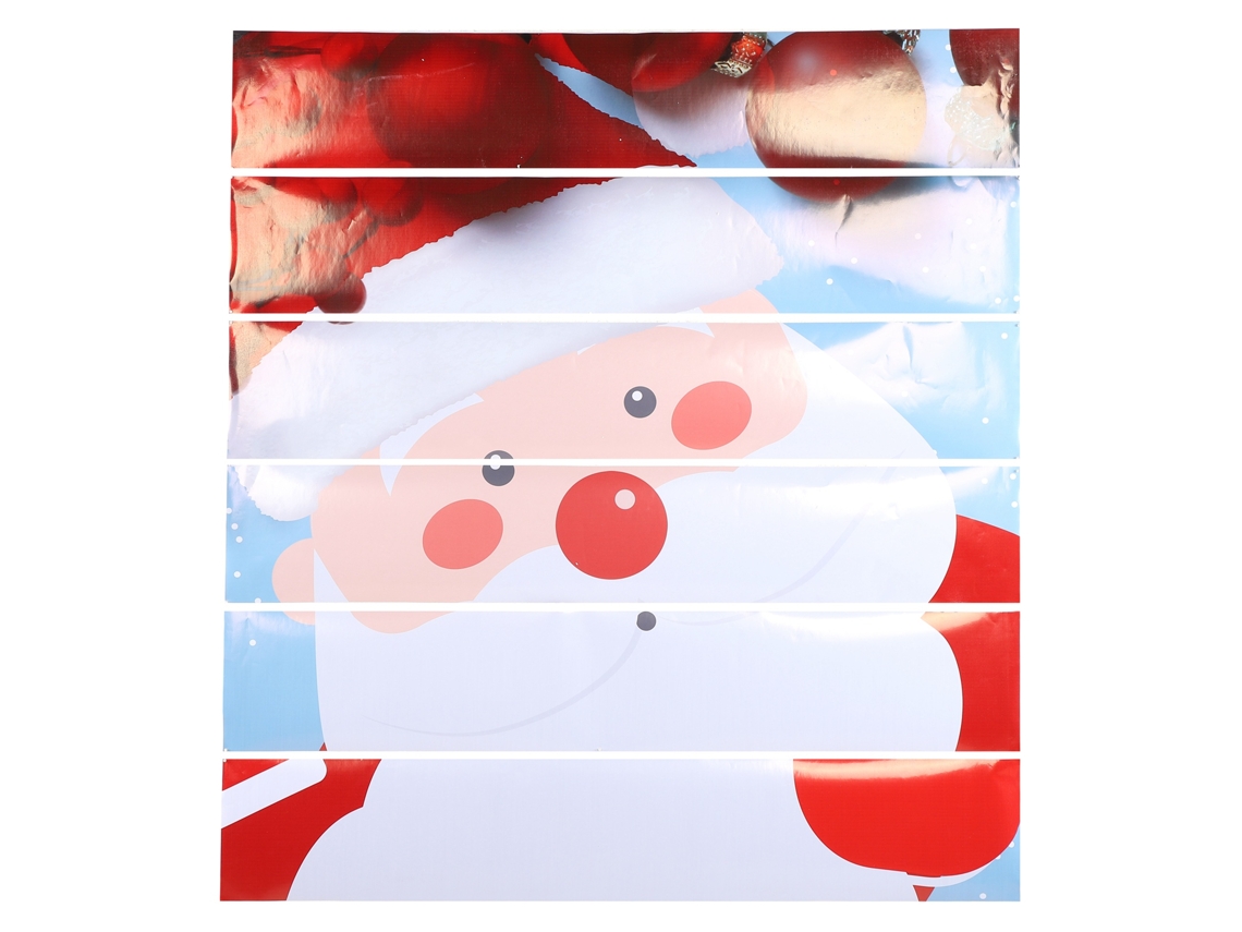 Laxiscreed Adesivos De Natal À Prova D'água Para Paredes E Escadas Com Tema Do Pai Natal