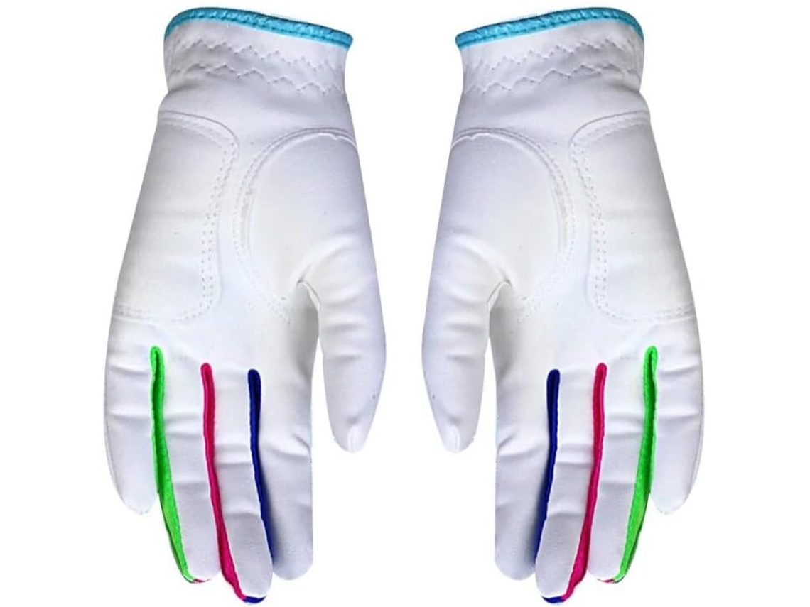 Luvas de Golfe, Luvas de Golfe de Tecido para Esportes Ao Ar Livre para Meninos e Meninas, Luvas Respiráveis e