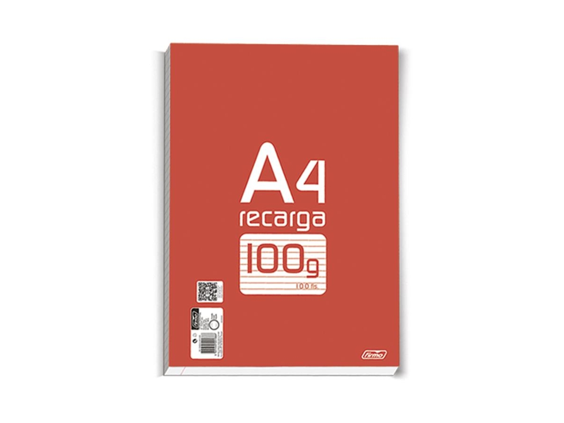 Recarga de Folhas FIRMO Pautado (A4 - 100 Folhas - 100 Folhas)