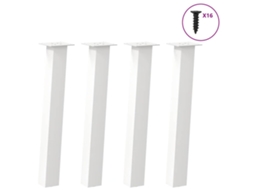 Console Table Leg, Console Table Legs Vidaxl Branco Aço (72 Cm (80 Mm))