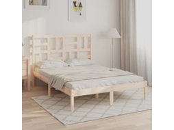 Estrutura De Cama Sem Colchão 140x200 Cm Madeira Maciça