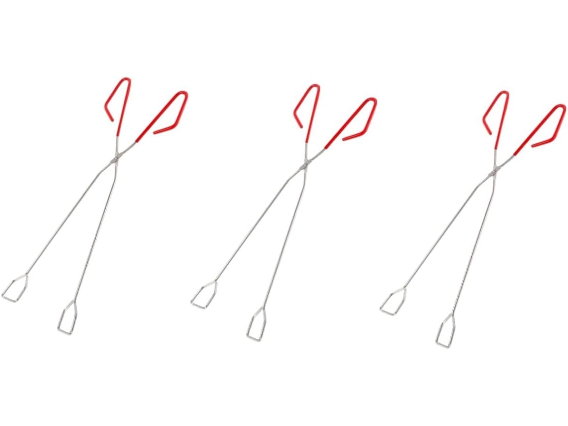 Conjunto De 3 Peças Pinças Para Churrasco Kisangel, Ideal Para Camping, Fogueiras E Para Cortar Lenha, Prevenindo