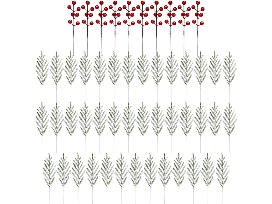 Enfeites De Natal Artificiais, 45 Galhos Artificiais | Festas |