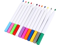 Conjunto De 12 Marcadores Líquidos Apagáveis Para Quadros De Led De