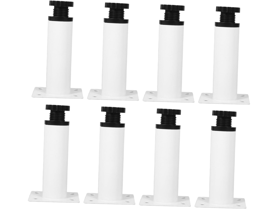 Osaladi Conjunto De 8 Pés Metal Ajustáveis Para Móveis, Niveladores Para Armários E Mesas De Centro Fácil Substituição