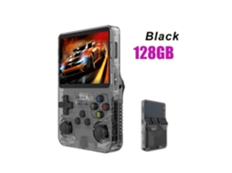 Consola Portátil Retro R36s 128 Gb com Sistema Linux, Ecrã IPS 3,5
