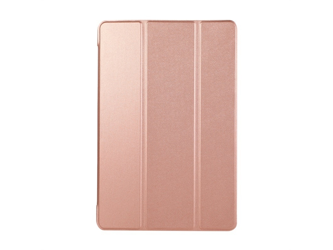 Capa Protetora Para Tablet Xiaomi 6 S 12,4 Polegadas 2024, Tpu Dobragem Tripla Ouro Rosa - Elysve
