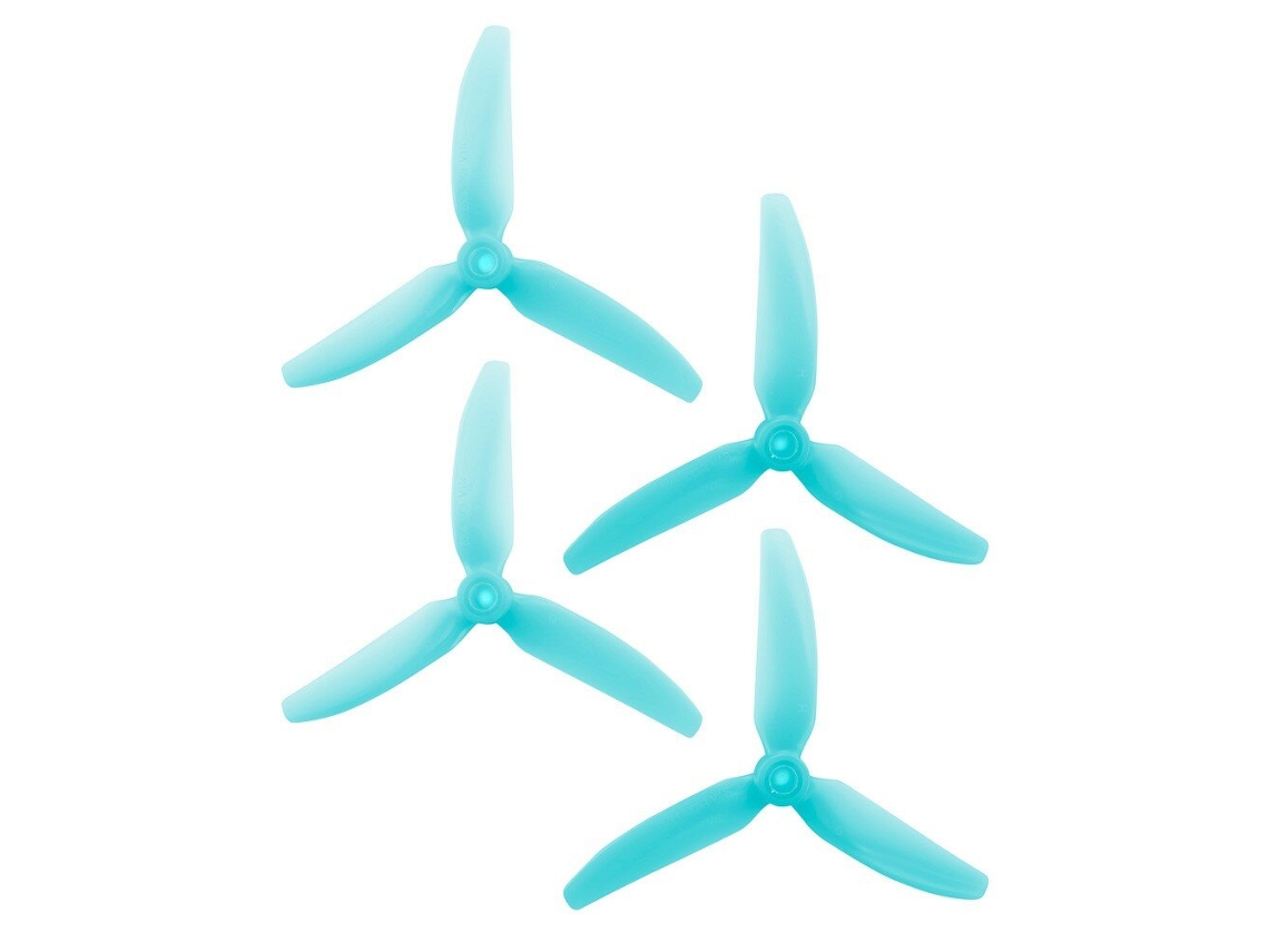 Rosa Claro 2 Pares 2 Pares / 10 Pares Hqprop Dp5x4.3x3v1s Hélice Durável De 3 Pás, 5x4,3 Polegadas, Em Alumínio 5043, Para Drones Rc De Corrida Fpv