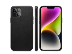 Lurelia Capa Iphone 14 Plus Couro Pu Antichoque Textura Cordeiro