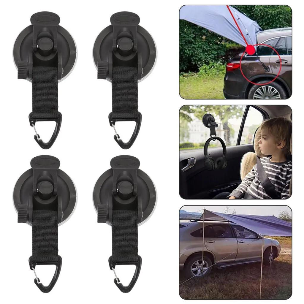 Ganchos de Ventosa para Toldo Carro, Lona, ​​ Barco, Gancho Fixo para Camping Ao Ar Livre BRILVIBERA