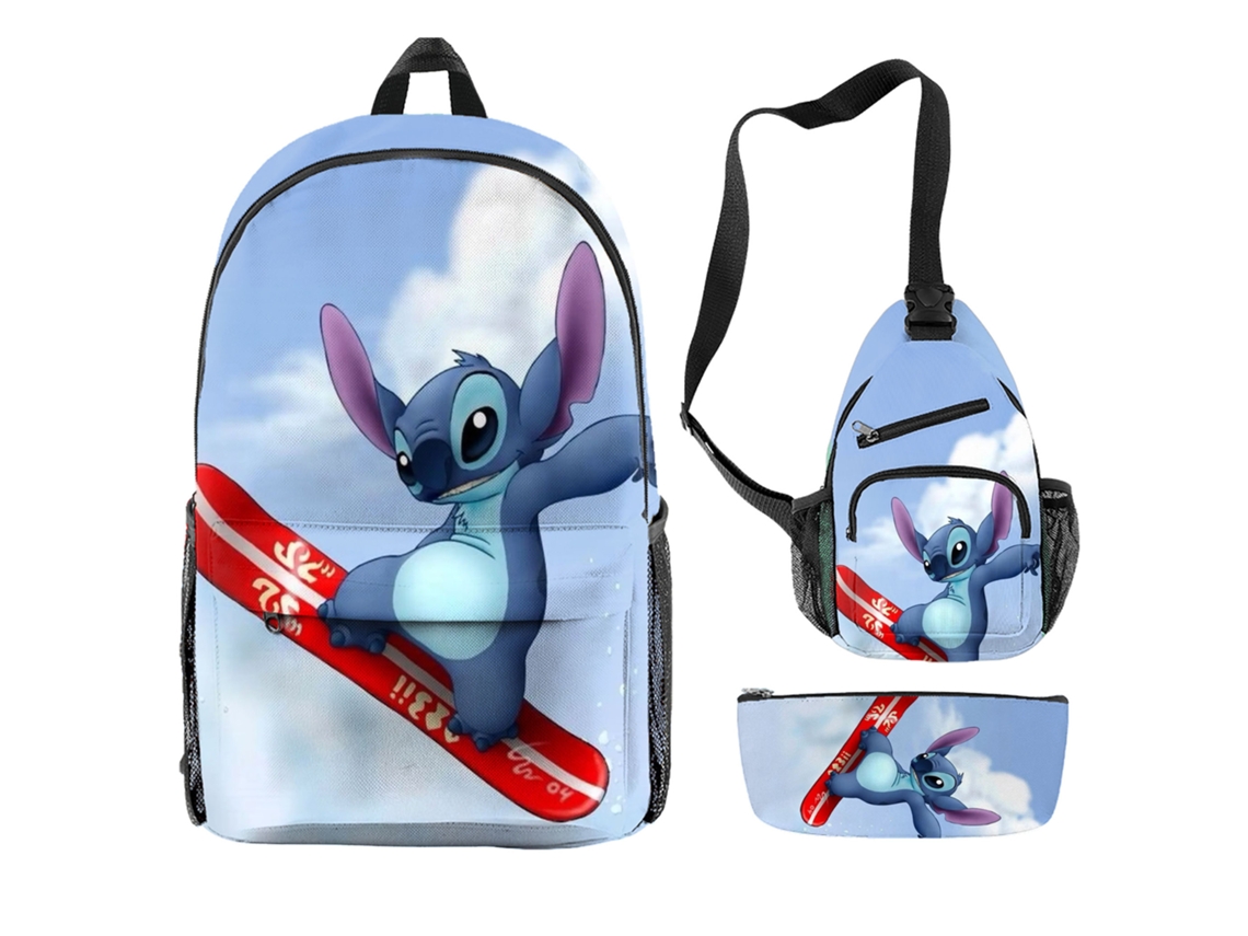 Stitch Mochila KOHREE de Três Peças Do Aluno