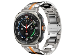 Bracelete para Samsung Galaxy Watch Ultra Liga de Titânio com Fivela Borboleta Titanium Orange XIAOMOYU (47mm)