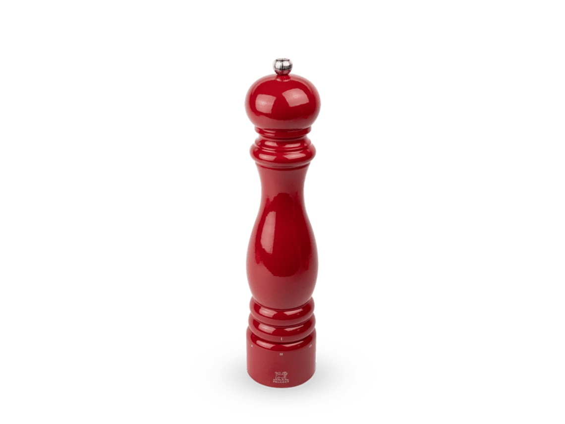 Moinho de Pimenta Paris Select 30 Cm Cor Vermelho Paixão em Madeira de Faia PEUGEOT