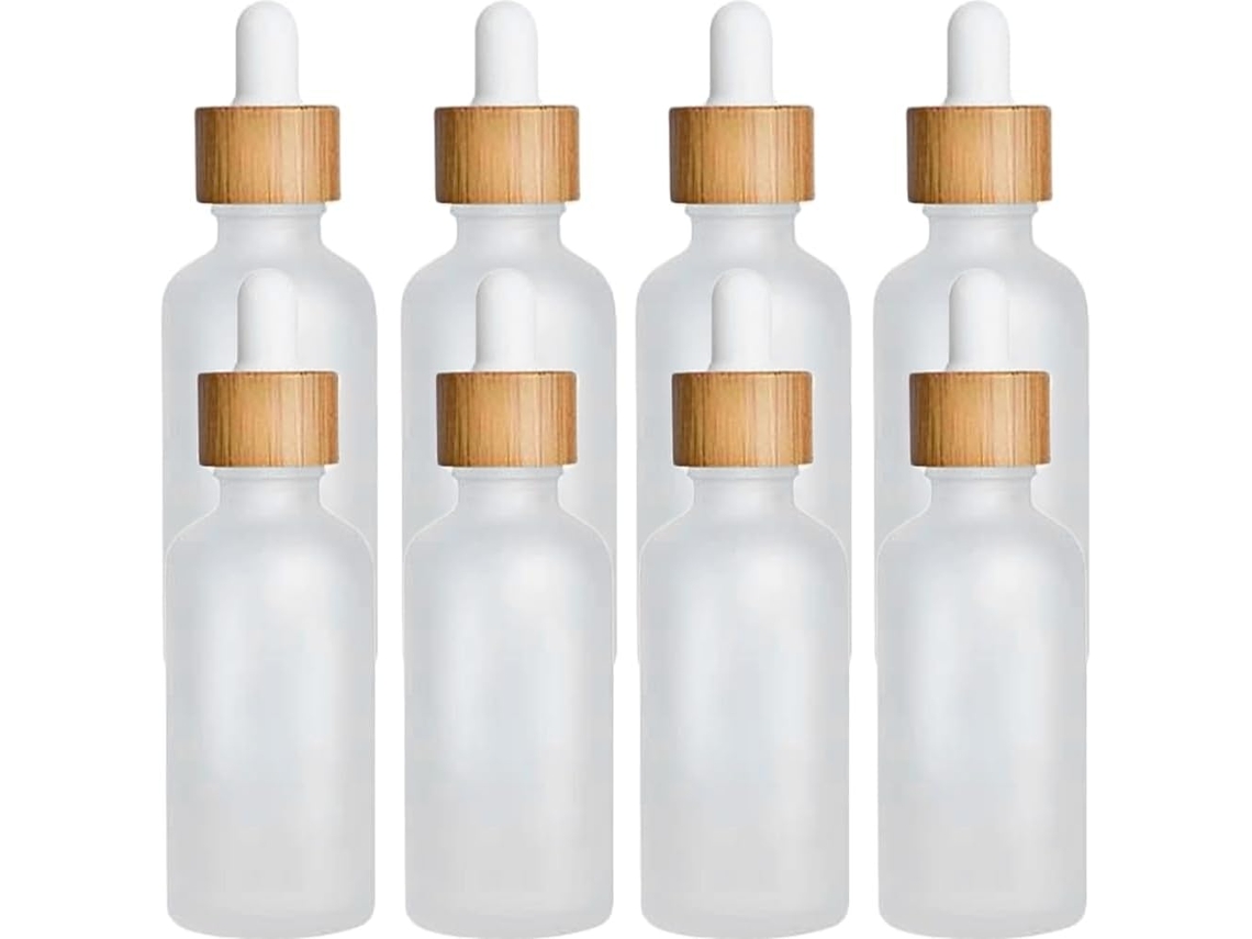 Conjunto De 8 Frascos De Vidro Fosco Com Conta-gotas, Frascos Recarregáveis Para