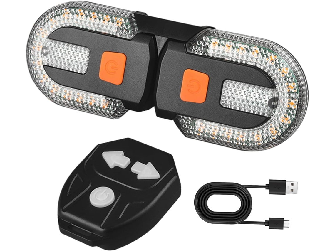 Lanterna Traseira Para Bicicleta - De Led Com Controle Remoto E 5